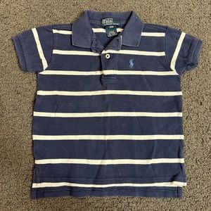 Polo Ralph Lauren Blue White Stripe Polo Shirt Baby Boy Size 24M